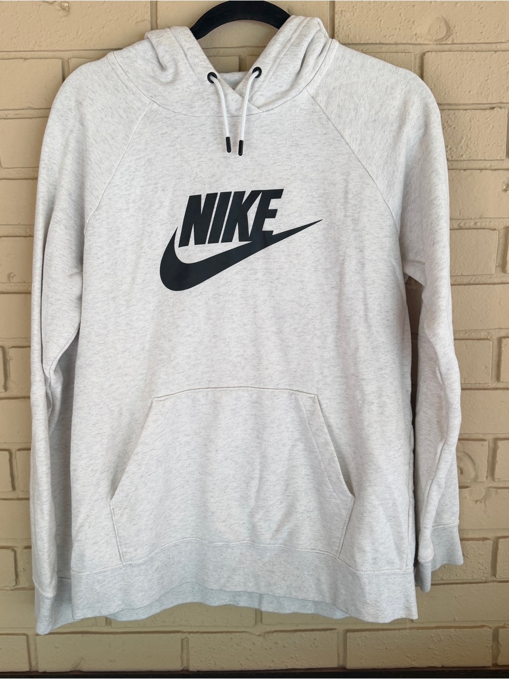 Nike Sportswear Essential Fleece Pullover Hoodie Gray Women’s L Athleisure